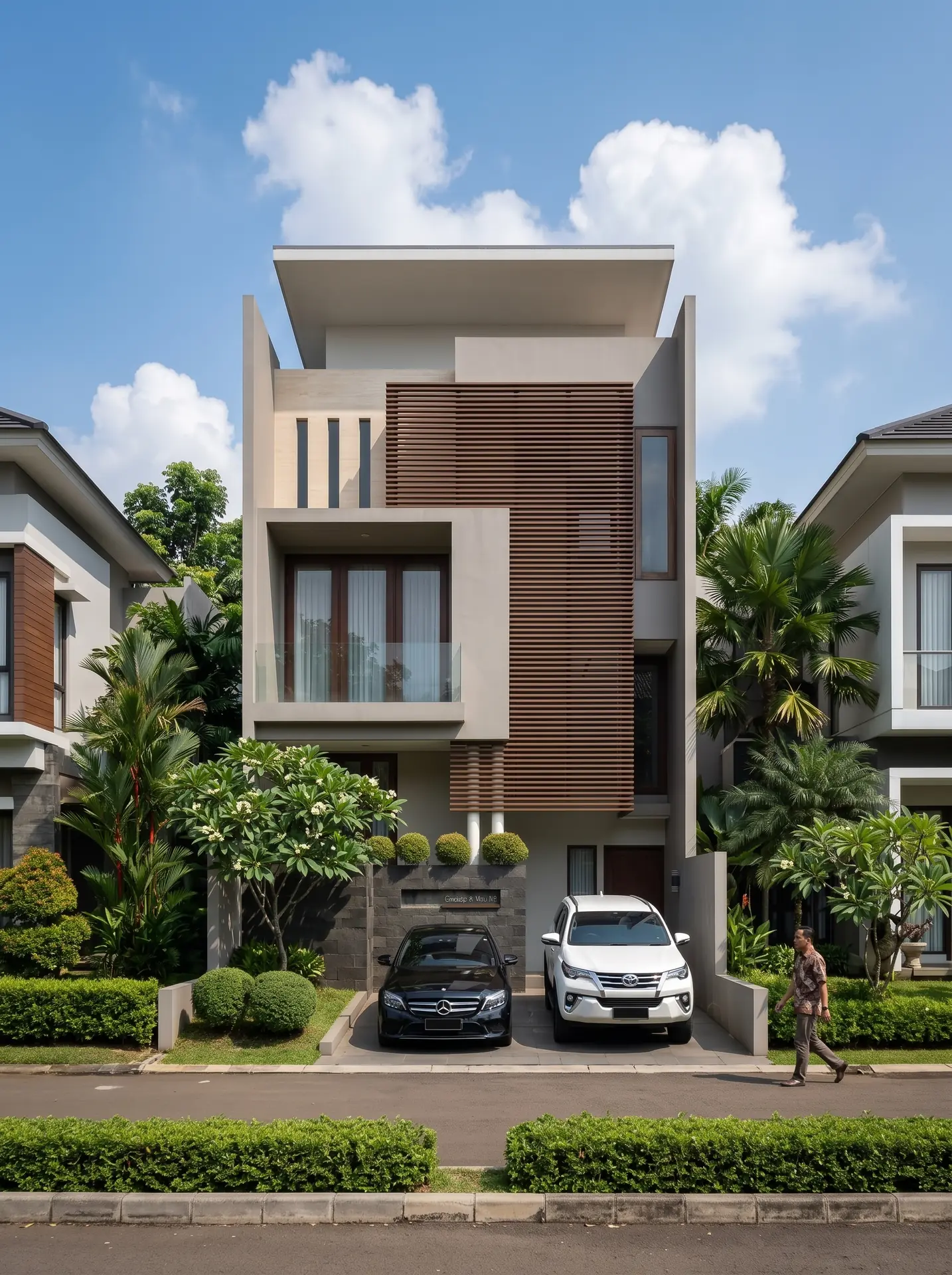 Rumah Ibu S*** di Grand Wisata – desain RAW Arch Studio